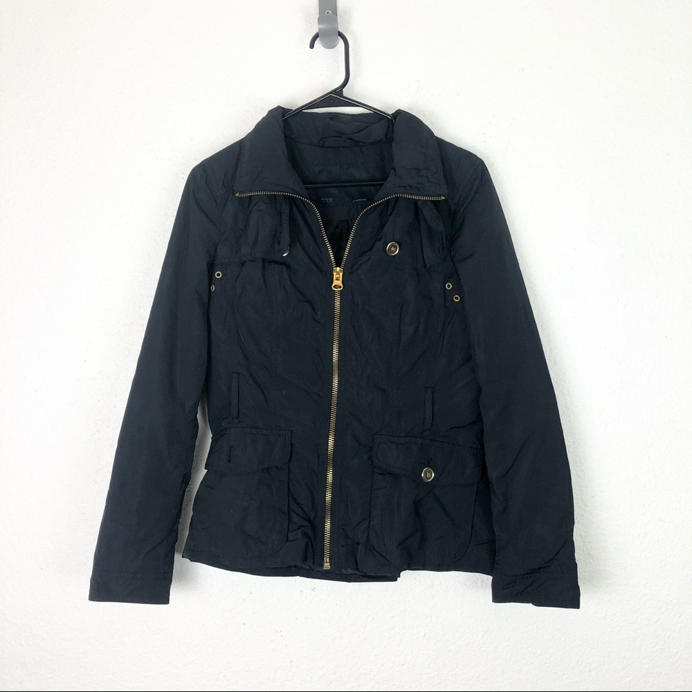 Zara Black Women's Lightweight Zip-Up Jacket